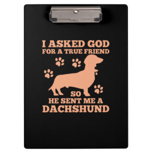 Porte-bloc Dachshund Est Mon Vrai Ami