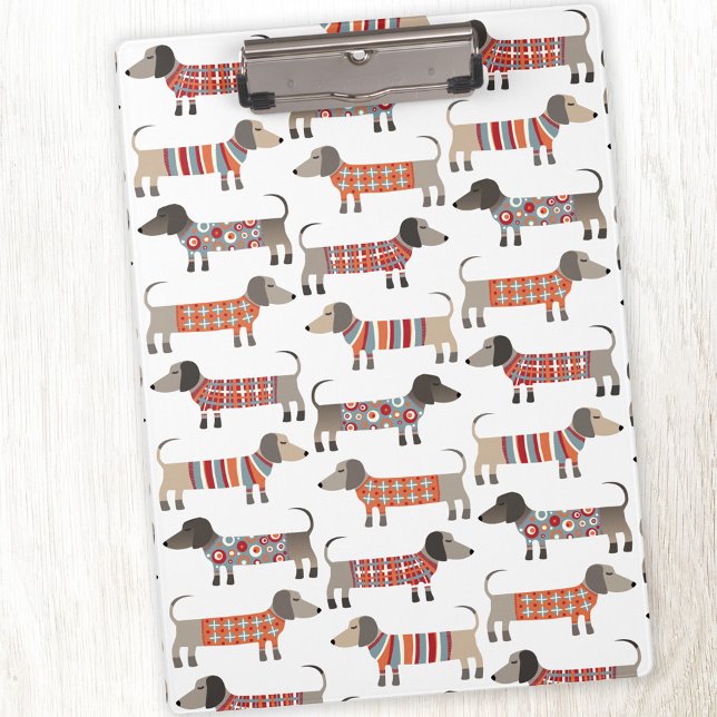 Porte-bloc Dachshund Wiener Saucisse Chien (Dachshund Wiener Sausage Dog clipboard)