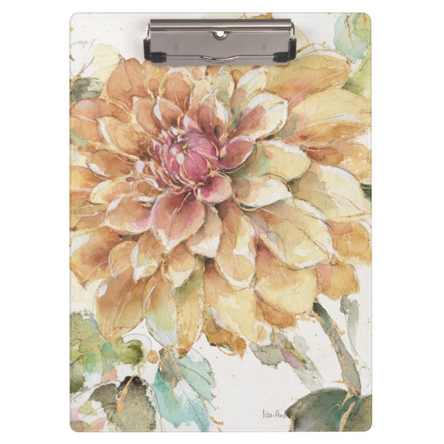 Porte-bloc Dahlia orange (Devant)