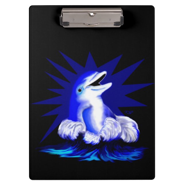 Porte-bloc Dauphin souriant (Devant)