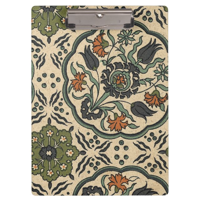 Porte-bloc Décor Floral Perse Carrelage (Devant)
