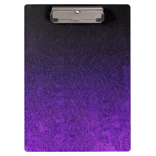 Porte-bloc Dégradé de Parties scintillant noire et violette