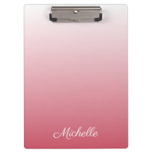 Porte-bloc dégradé personnalisé ombre rose saumon