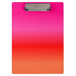 Porte-bloc Dégradé rose, rouge et orange
