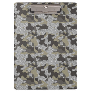 Porte-bloc Déguisement Camouflage Urbain Noir Argent Uniforme