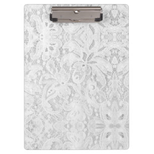 Porte-bloc Dentelle blanche tombante