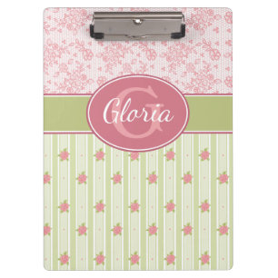 Porte-bloc Dentelle personnalisée et jardin anglais