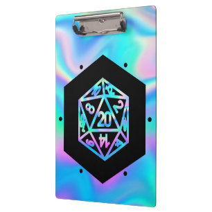 Porte-bloc Dés RPG   Holo Imaginaire Retro Tabletop PnP Gamer