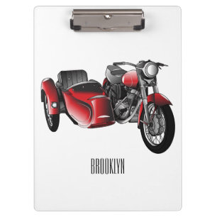 Porte-bloc dessin animé de la moto Sidecar