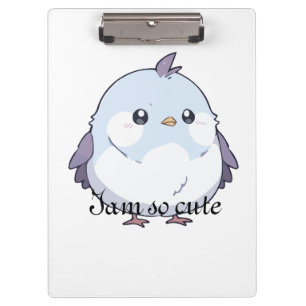 Porte-bloc Dessin d'oiseau Cute Kawaii Chubby - adorable Past