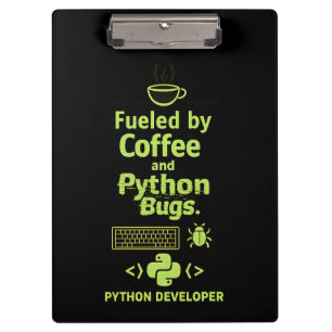 Porte-bloc Développeur Python drôle – Alimenté par des bugs d