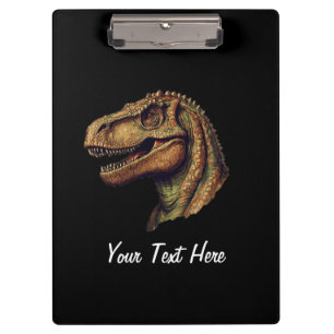 Porte-bloc Dinosaure vert rouge personnalisé T-Rex Tyrannosau