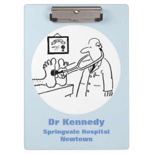 Porte-bloc Docteur avec pied de contrôle de stéthoscope