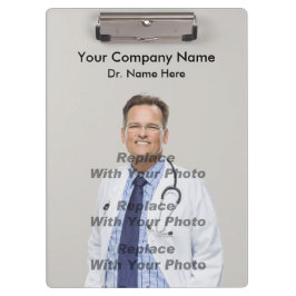 Porte-bloc Docteur Portrait Template Custom Clipboards