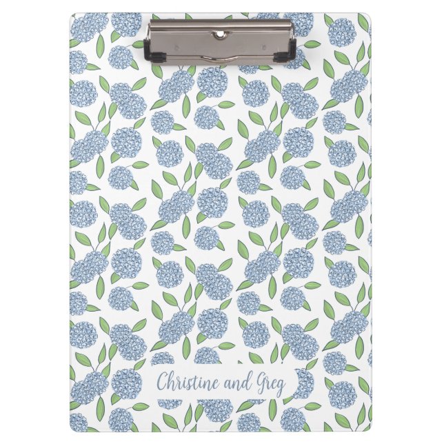 Porte-bloc Dossier Itinéraire du Wedding planner d'Hydrangée  (Devant)