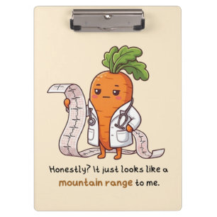 Porte-bloc Dr Carrot ECG drôle médical