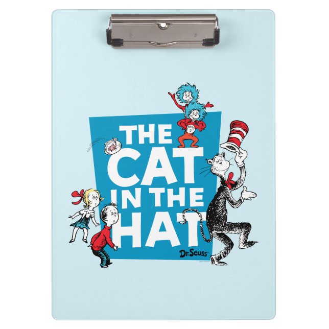 Porte-bloc Dr Seuss | Chat dans le logo du Casquette - Caract (Devant)