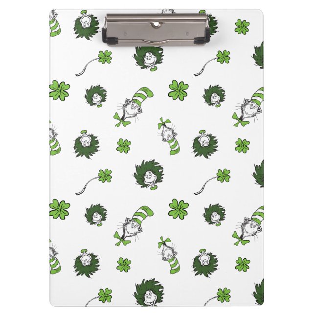 Porte-bloc Dr Seuss | Chat dans le Motif Casquette Clover (Devant)