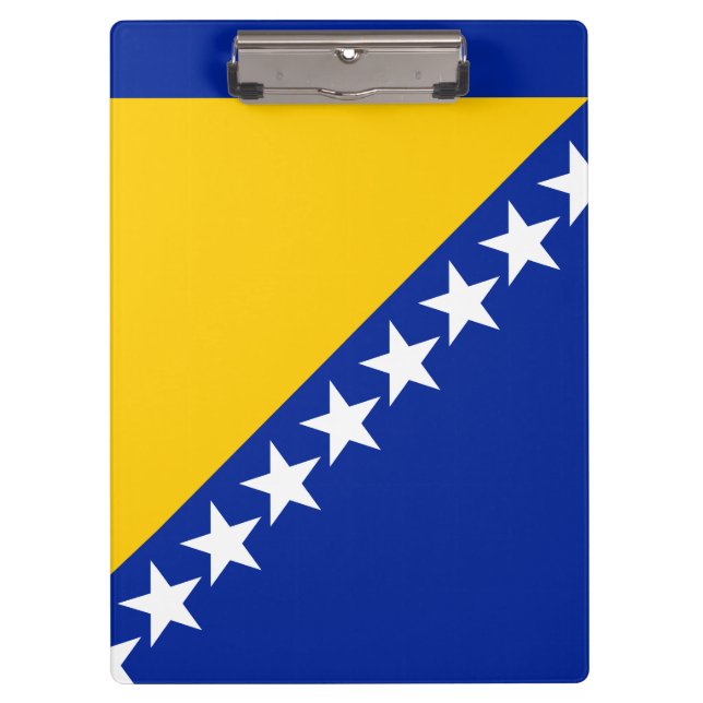 Porte-bloc Drapeau de Bosnie-Herzégovine patriotique (Devant)