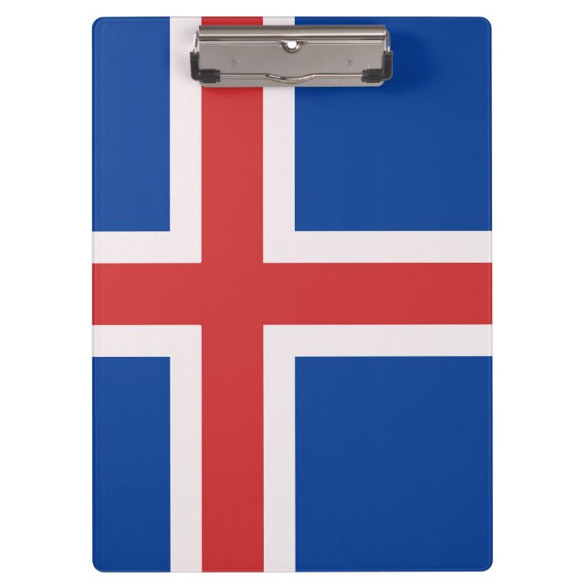 Porte-bloc Drapeau de l'Islande (Devant)
