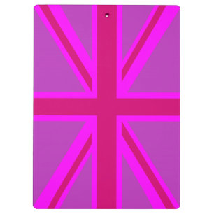 Porte-bloc Drapeau rose Fuchsia Union Jack