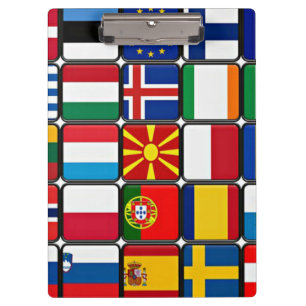Porte-bloc Drapeaux du monde