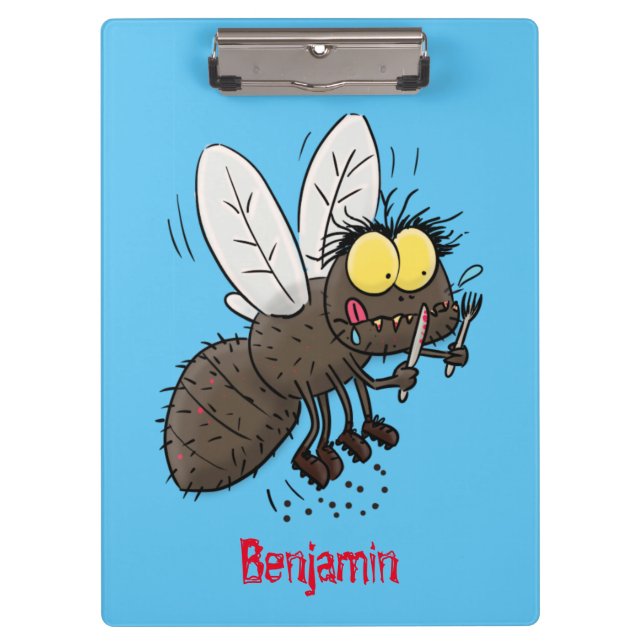 Porte-bloc Drôle dessin animé d'insecte de la mouche à cheval (Devant)