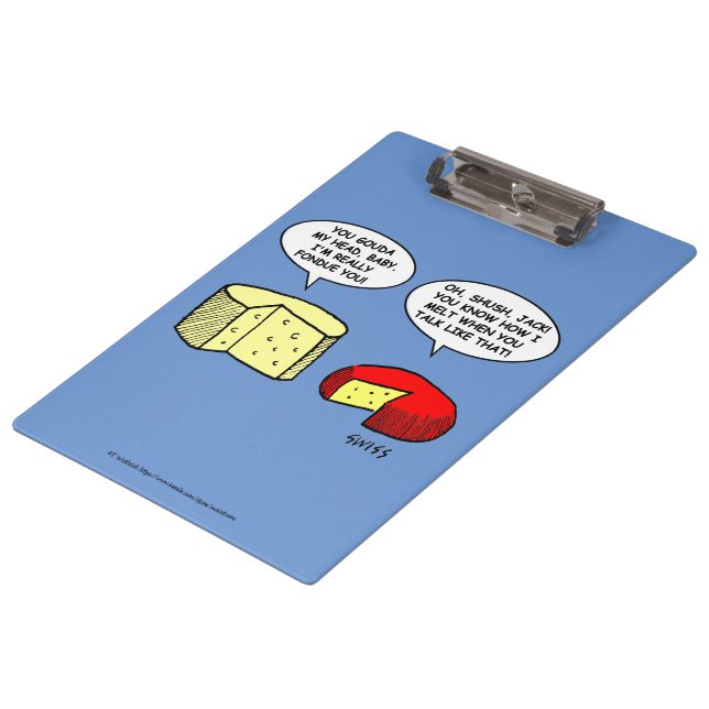 Porte-bloc Drôle Porte - bloc de dessin humoristique au froma (Incliné)