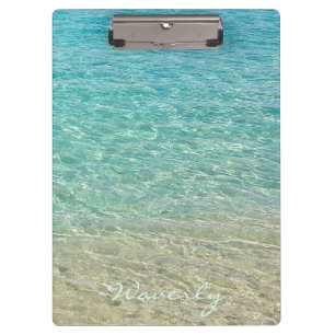 Porte-bloc Eau faible Personnalisée Turquoise & Sable