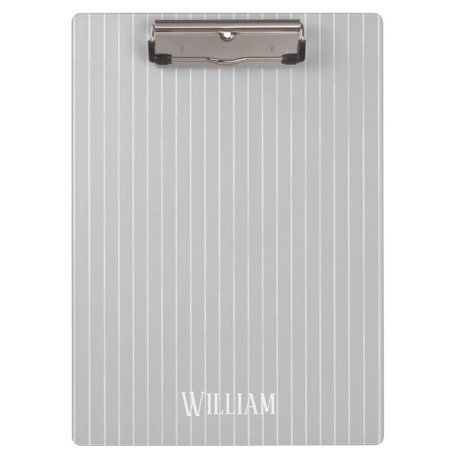 Porte-bloc Écrans gris clair personnalisés (Devant)
