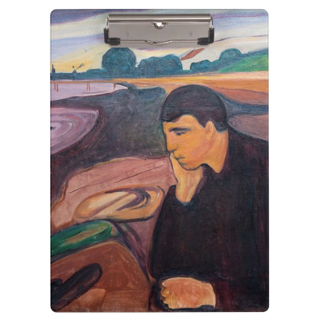Porte-bloc Edvard Munch - Melancholy 1894 (Devant)