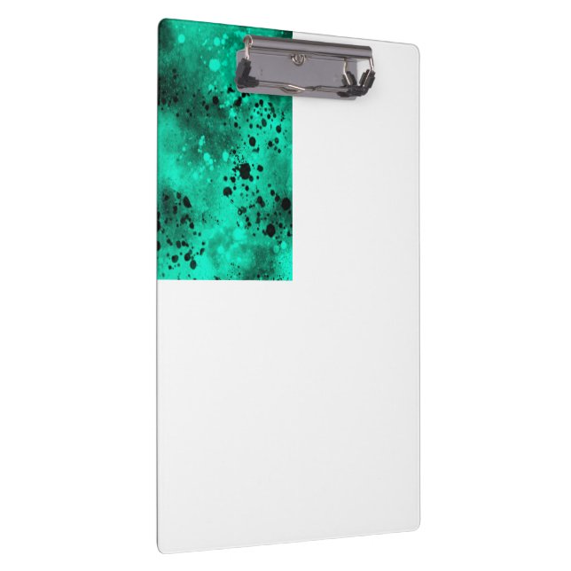 Porte-bloc Effet Dessin de peinture vert et noir (Swatch)