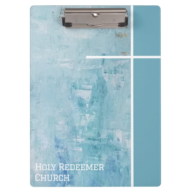 Porte-bloc Église chrétienne Croix moderne (Devant)