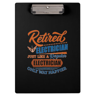Porte-bloc Électricien à la retraite - Cadeau d'électricien