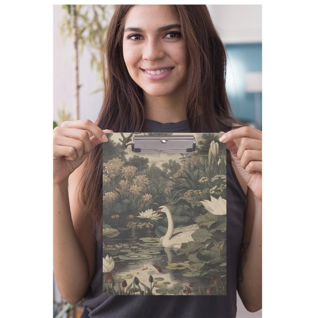 Porte-bloc Élégance botanique - Le cygne dans la forêt (Créateur téléchargé)