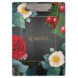 Porte-bloc Élégance florale Vintage personnalisée