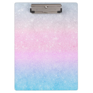Porte-bloc Elégant Bleu rose Parties scintillant Argent Desi