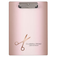 Elégant ciseaux d'or rose moderne coiffeur
