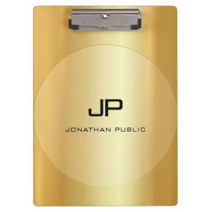 Porte-bloc Élégant classique de l'apparence dorée sur mesure