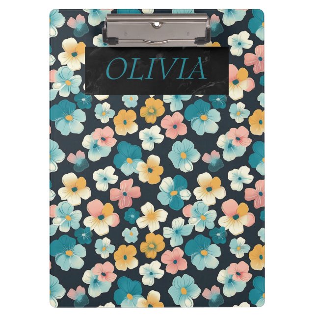 Porte-bloc Elégant Cottagecore Floral Dons (Devant)