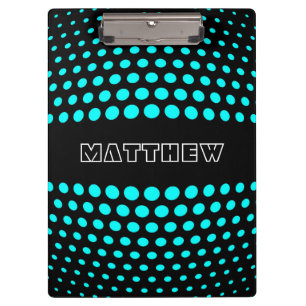 Porte-bloc Elégant Motif Pois Aqua