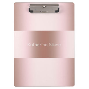 Porte-bloc Élégant rose de poussette moderne motif or