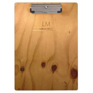 Porte-bloc élégant & rustique Bois Texture personnalisée
