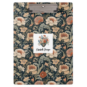 Porte-bloc Élégant Style Vintage Fleurs Personnalisé