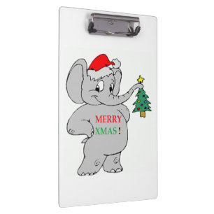 PORTE-BLOC ÉLÉPHANT "MERRY XMAS"
