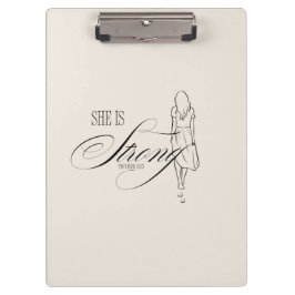 Porte-bloc Elle est Proverbes forts 31:25