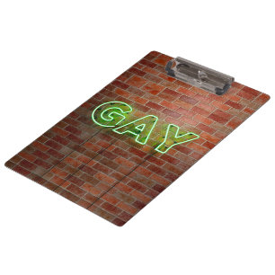 Porte-bloc Enseigne néon gay illuminée SlipperyJoe lumineuse