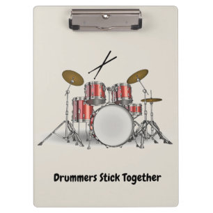 Porte-bloc Ensemble illustré de tambour