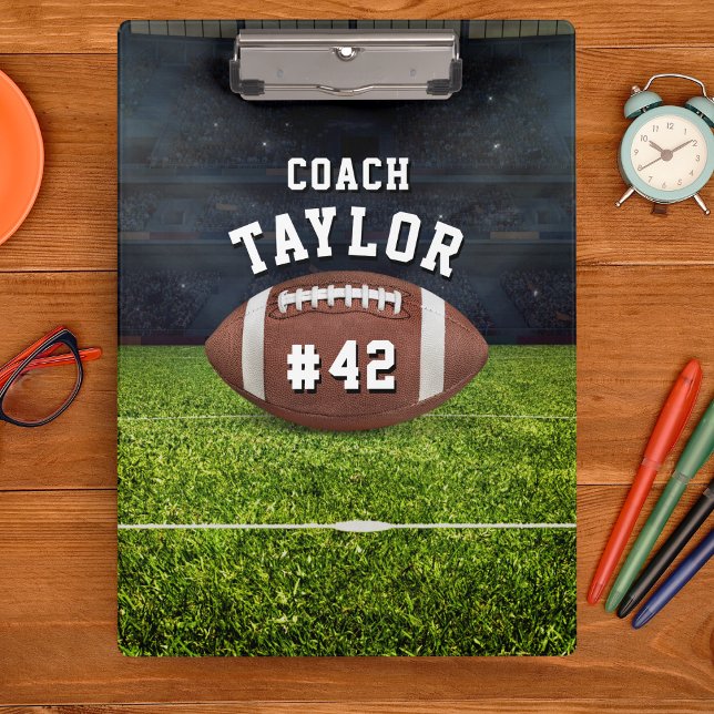 Porte-bloc Entraîneur américain de football (american football coach clipboard)