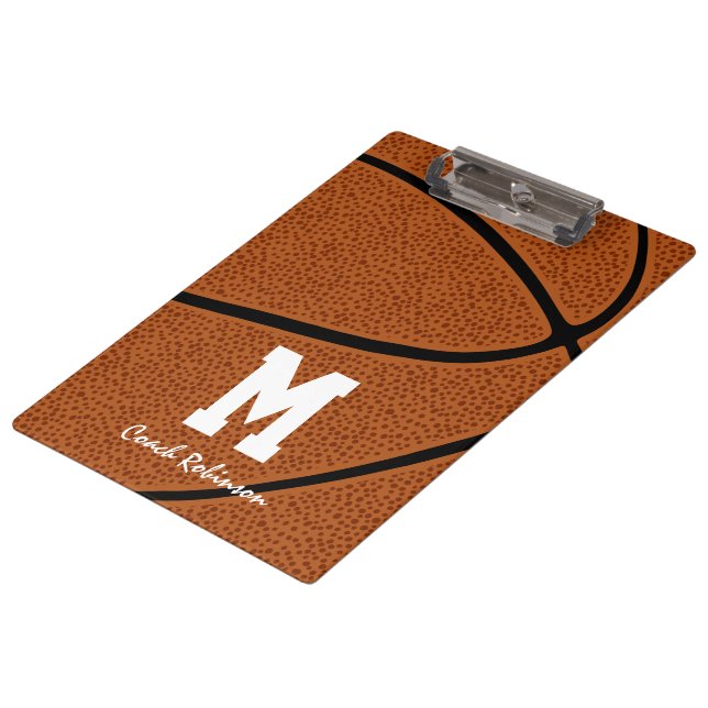 Porte-bloc entraîneur de l'équipe de basket-ball cadeaux avec (Incliné)